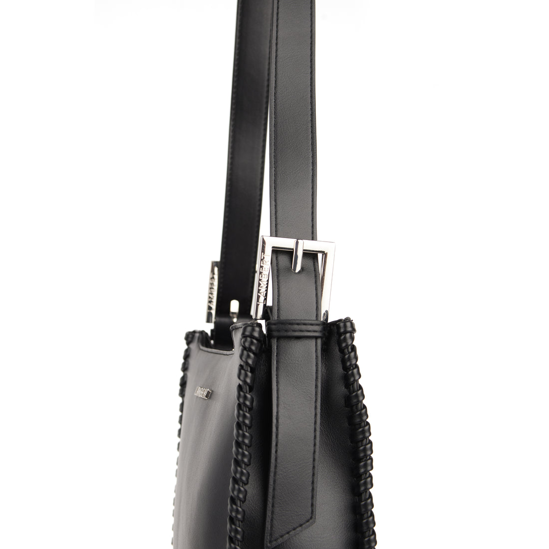 The Claudia - 2-in-1 Vegan Leather Handbag in Black