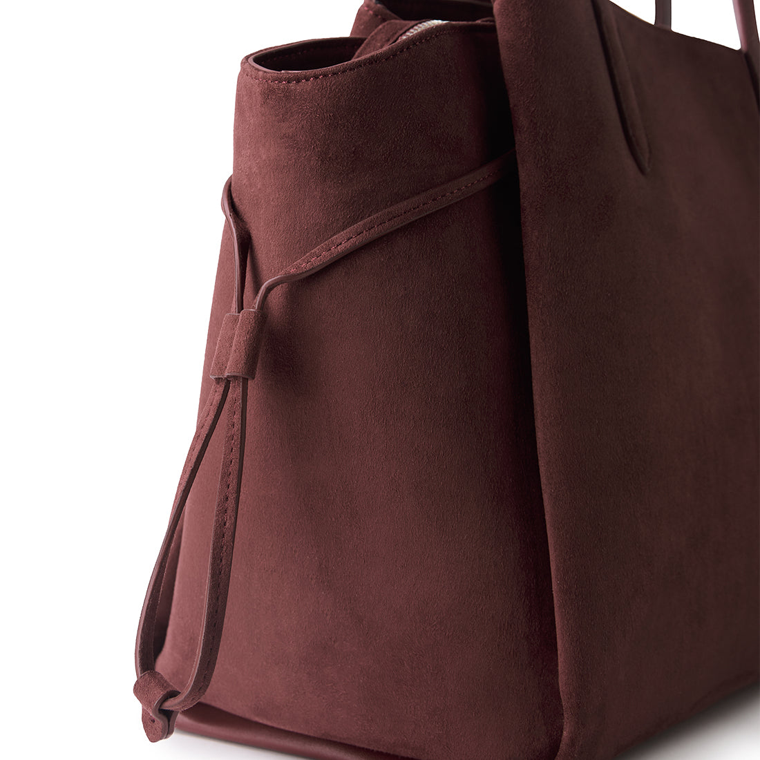 The Clothilde - Cassis Vegan Suede Work Tote Bag