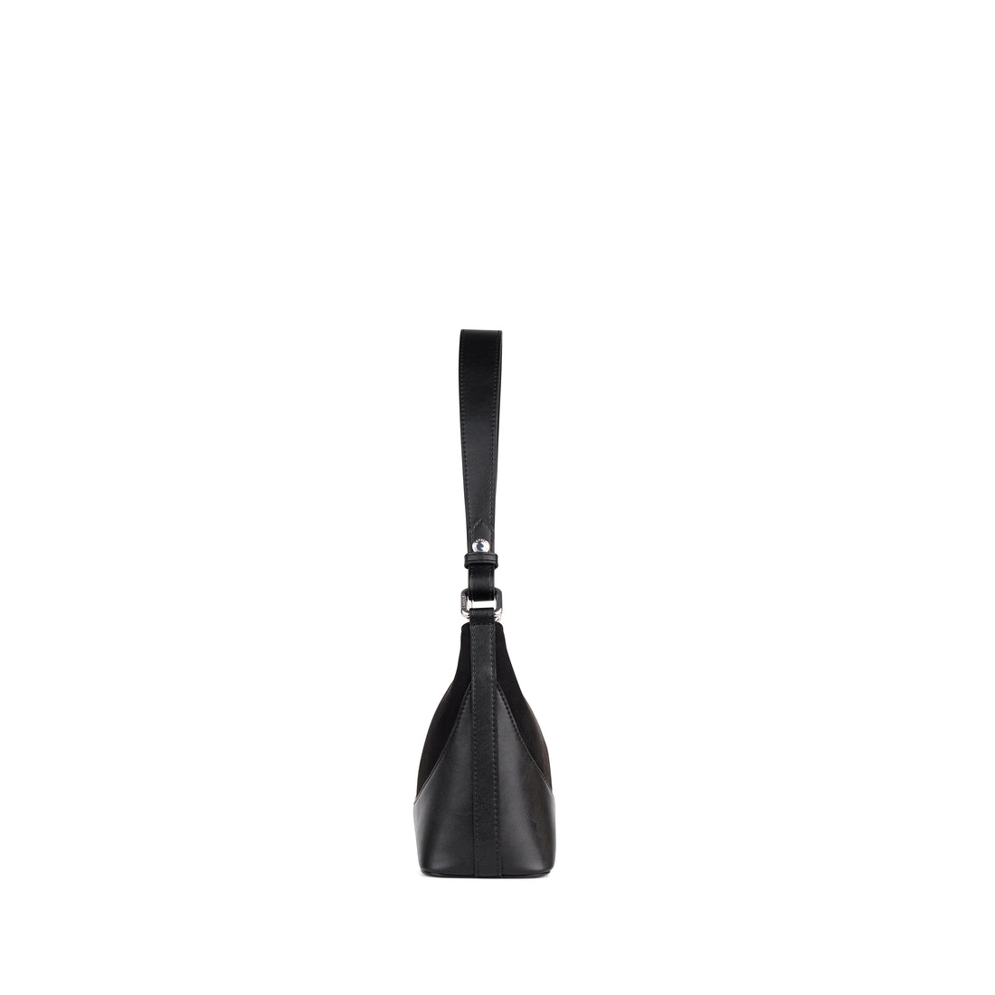 The Clover – 2-in-1 Black Vegan Suede Shoulder Bag