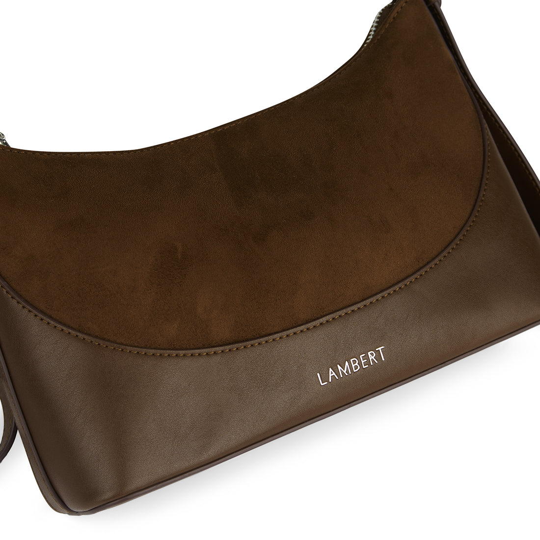 The Clover – 2-in-1 Cacao Vegan Suede Shoulder Bag