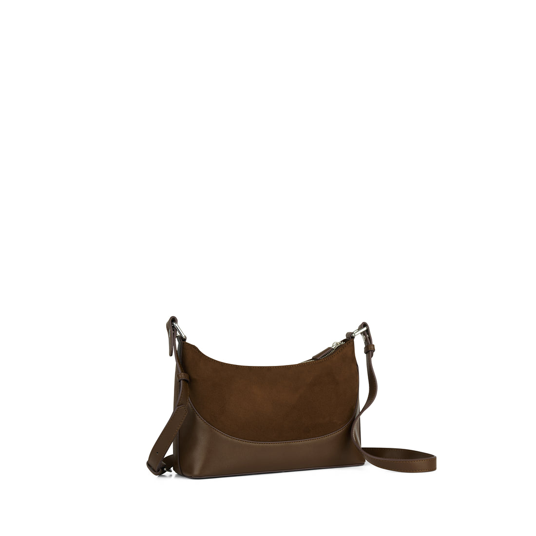 The Clover – 2-in-1 Cacao Vegan Suede Shoulder Bag