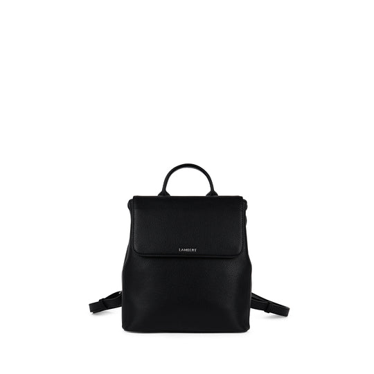 The Cynthia – Black Vegan Leather Backpack