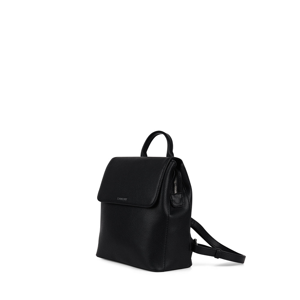 The Cynthia – Black Vegan Leather Backpack