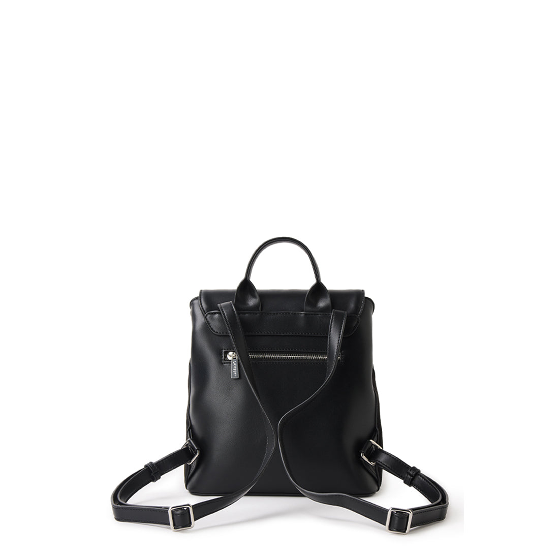 The Cynthia -  Black Vegan Suede Backpack