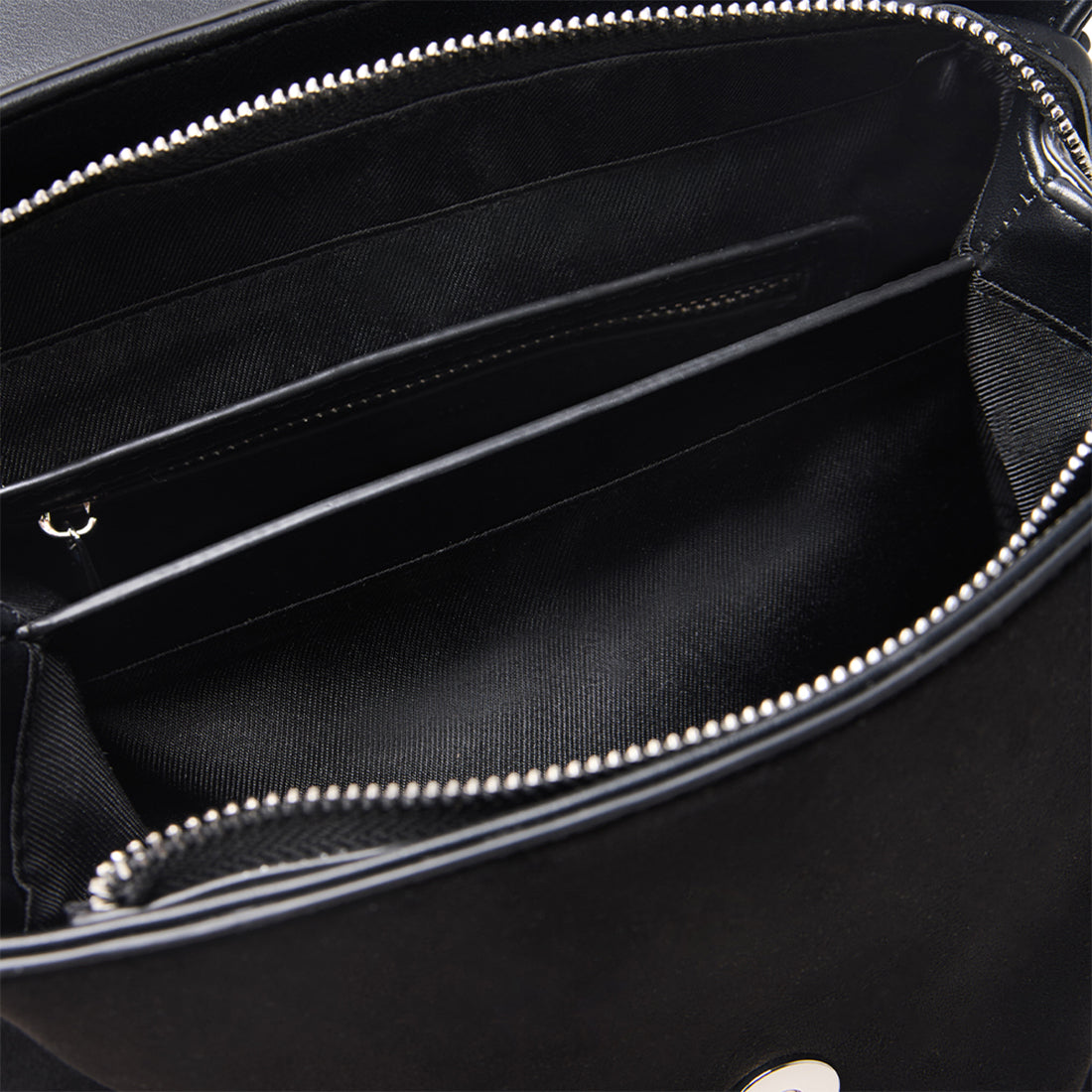 The Cynthia -  Black Vegan Suede Backpack