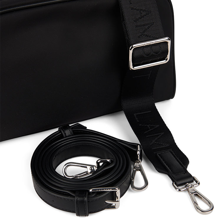 The Dahlia – 3-in-1 Black Nylon Crossbody Bag