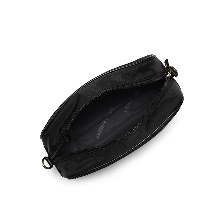 The Dahlia – 3-in-1 Black Nylon Crossbody Bag