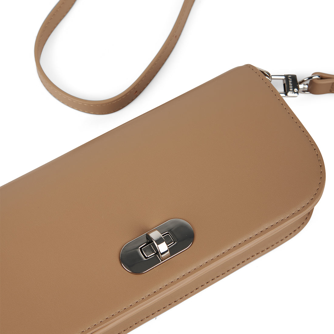 The Dakota – 2-in-1 Beige Vegan Leather Crossbody Wallet