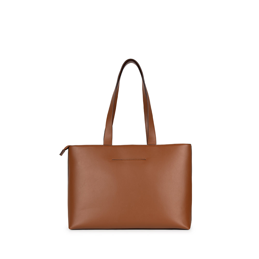 The Danyka - Affogato Vegan Leather Tote Bag