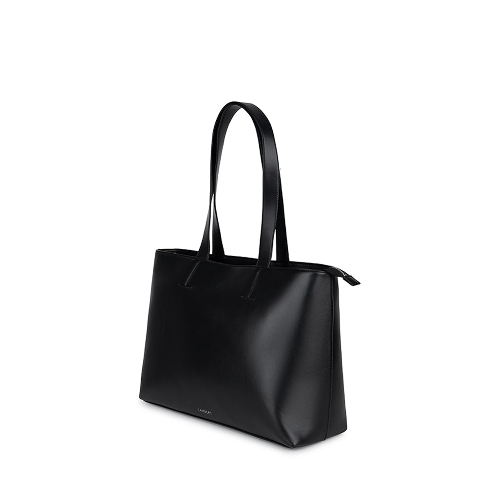 The Danyka - Black Vegan Leather Tote Bag – Lambert Design US LLC