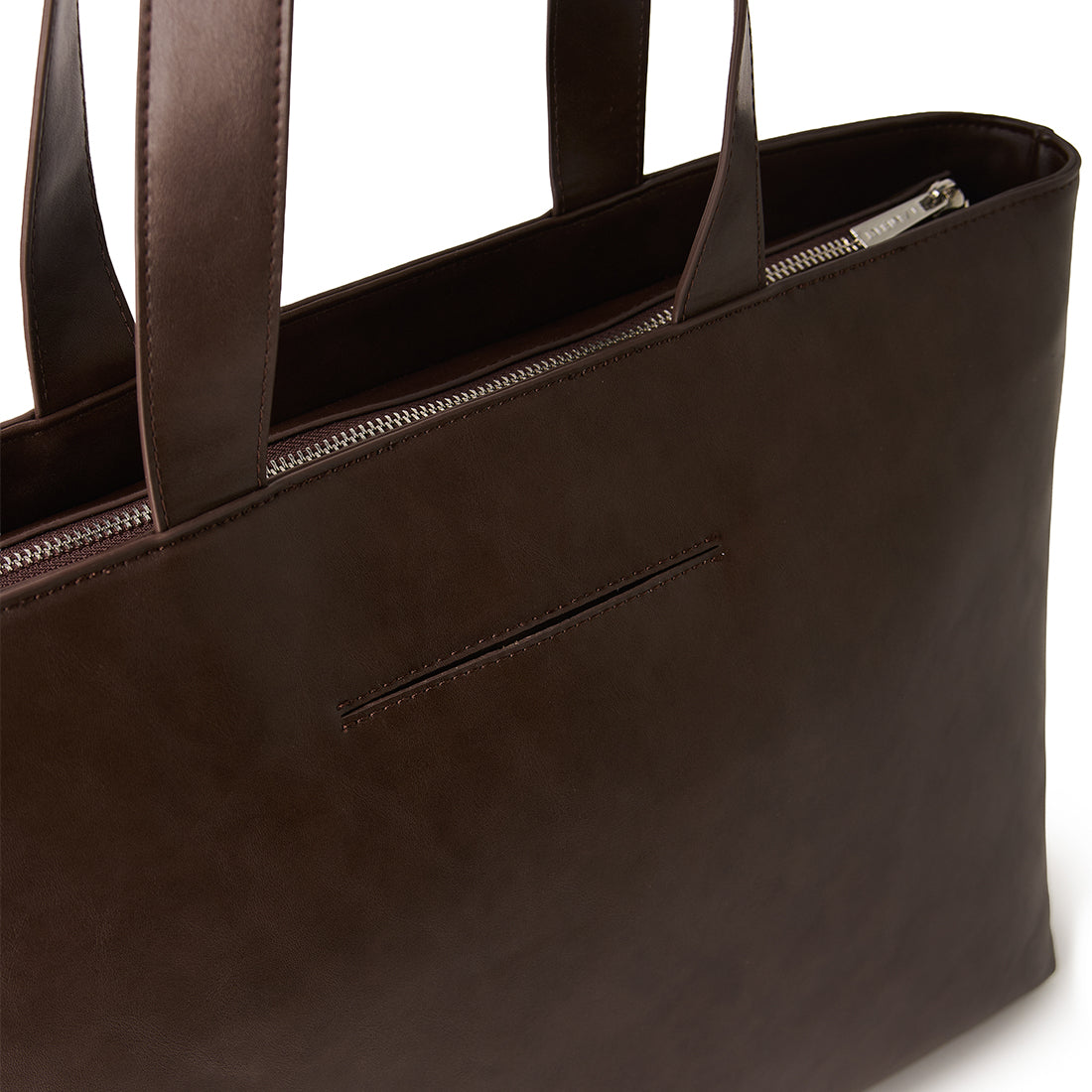 The Danyka - Espresso Vegan Leather Tote Bag