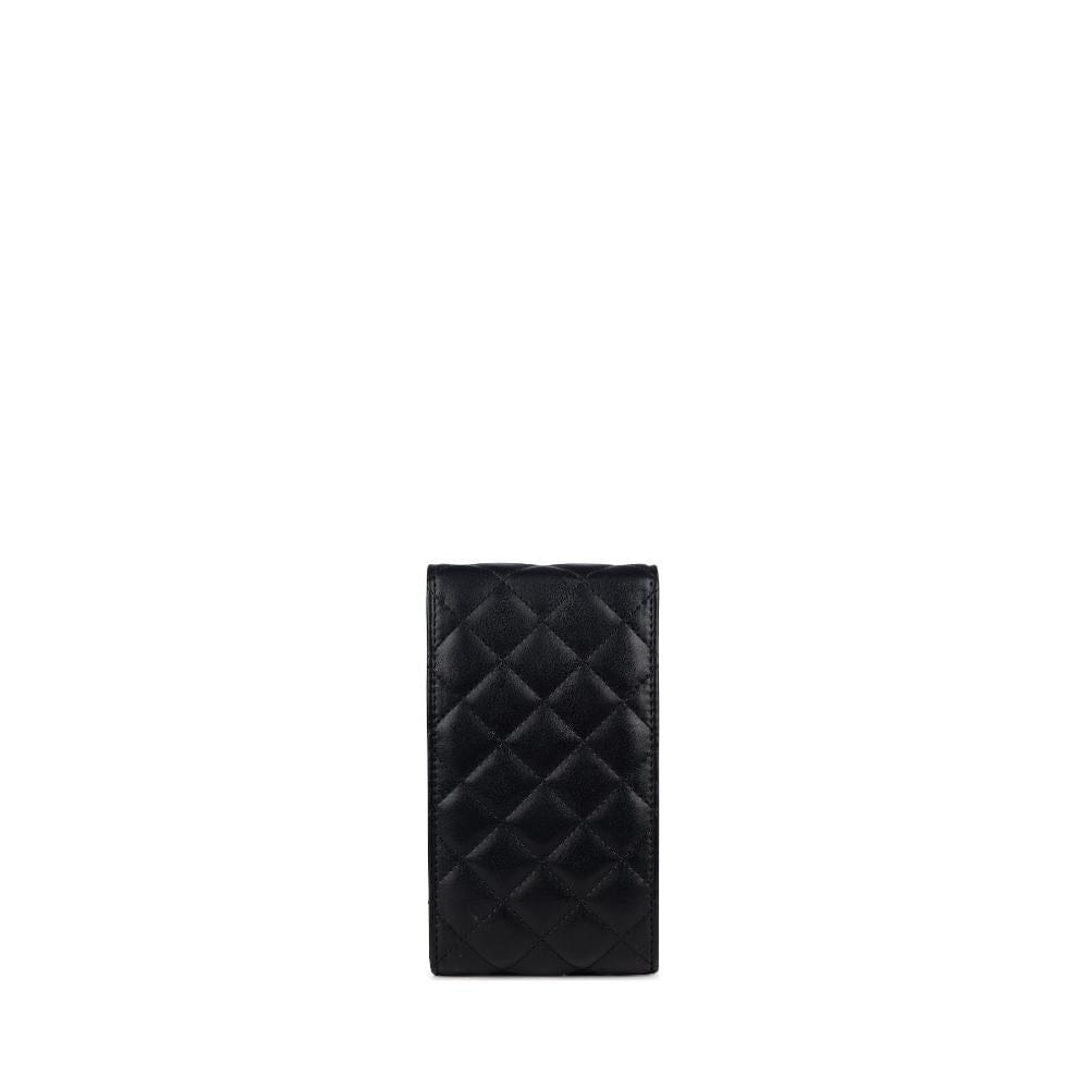 The Delilah - Black Vegan Leather Crossbody Phone Case