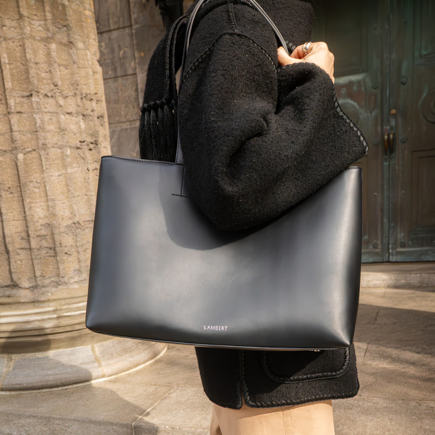 The Danyka - Chiffon Vegan Leather Tote Bag – Lambert Design US LLC The Danyka - Chiffon Vegan Leather Tote Bag – Lambert Design US LLC