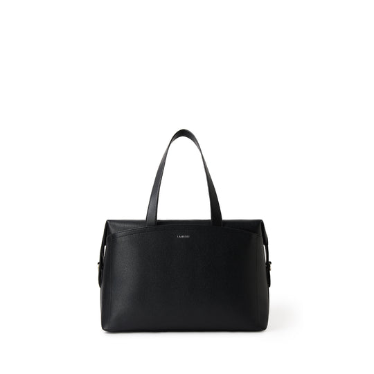 The Edmonton - 2 in 1 Black Vegan Leather Travel Bag