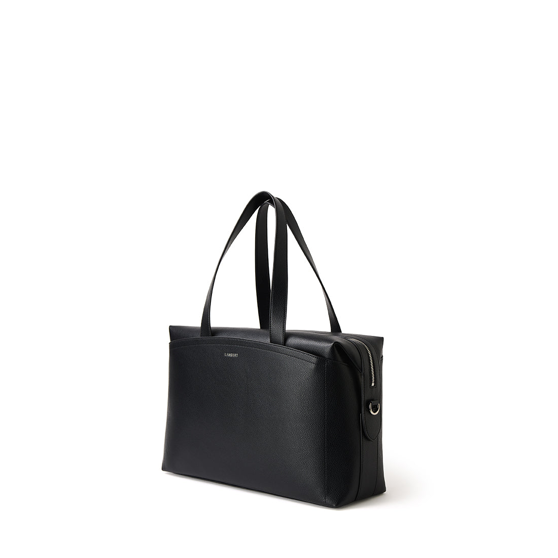 The Edmonton - 2 in 1 Black Vegan Leather Travel Bag