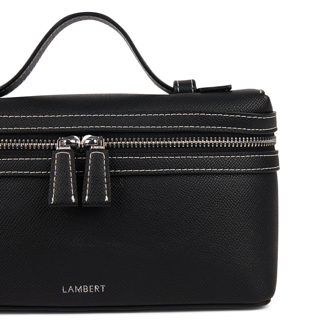 The Elane – 2-in-1 Black Vegan Leather Handbag