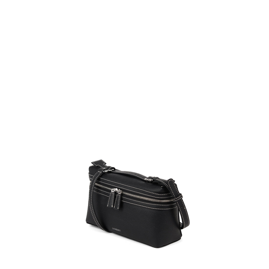 The Elane – 2-in-1 Black Vegan Leather Handbag – Lambert Design US LLC