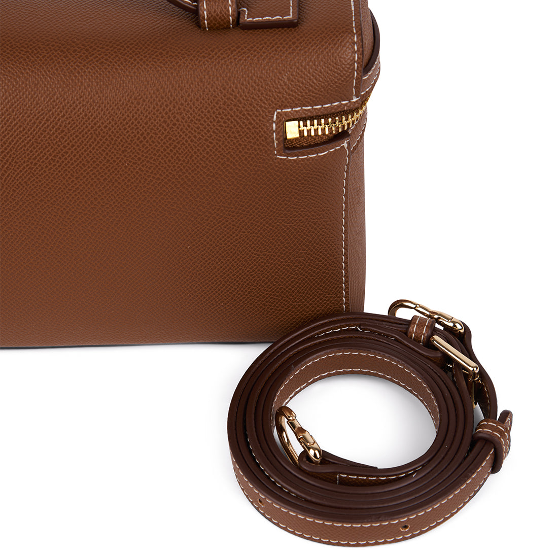 The Elane – 2-in-1 Hazelnut Vegan Leather Handbag