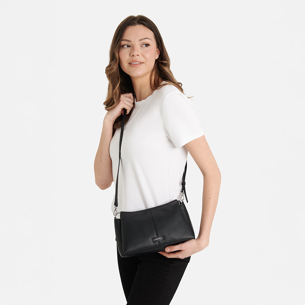 The Eleanor - Hazelnut Vegan Leather Crossbody Bag
