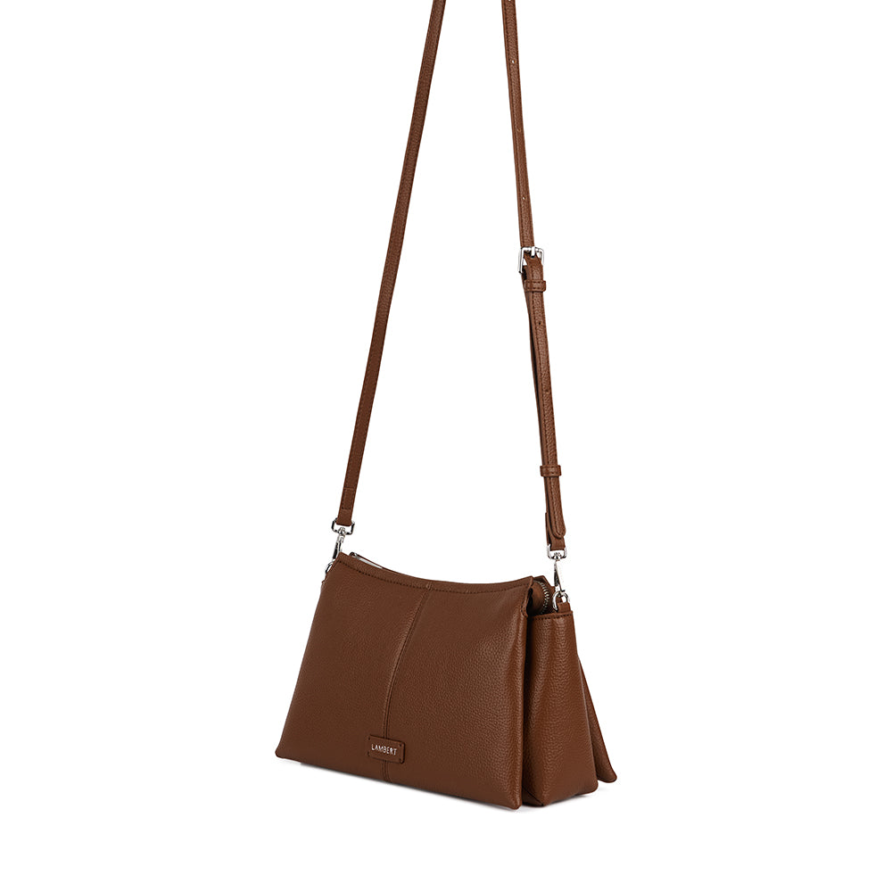 The Eleanor - Hazelnut Vegan Leather Crossbody Bag