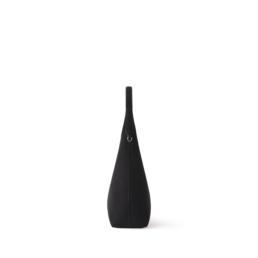 The Elena - Black Vegan Suede Shoulder Bag