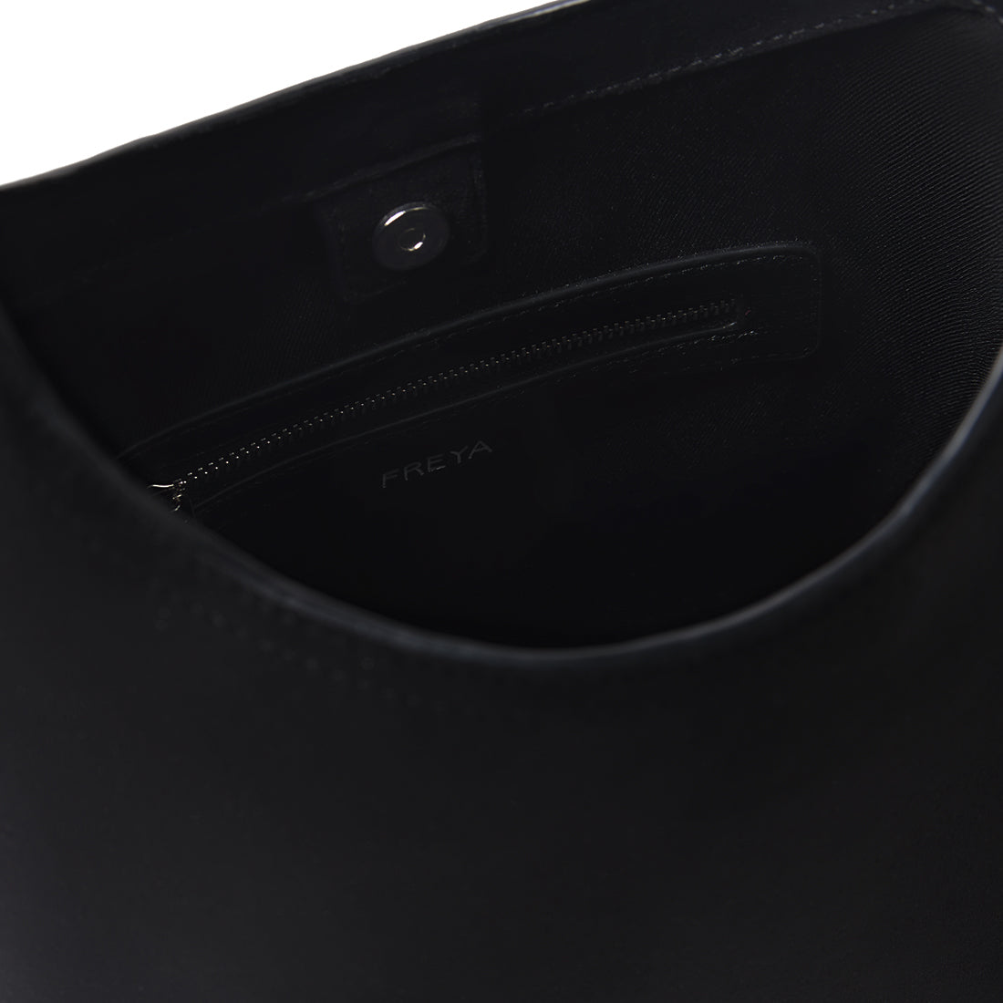The Elena - Black Vegan Suede Shoulder Bag
