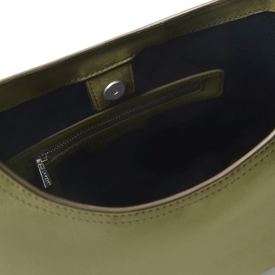 The Elena - Moss Vegan Suede Shoulder Bag