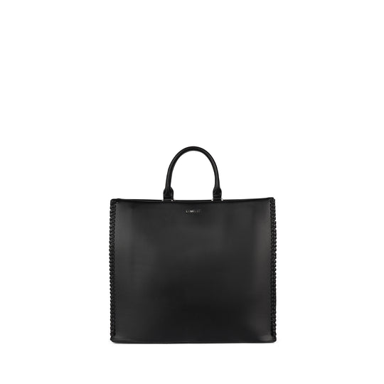 The Eloise – 2-in-1 Vegan Leather Tote Bag in Black