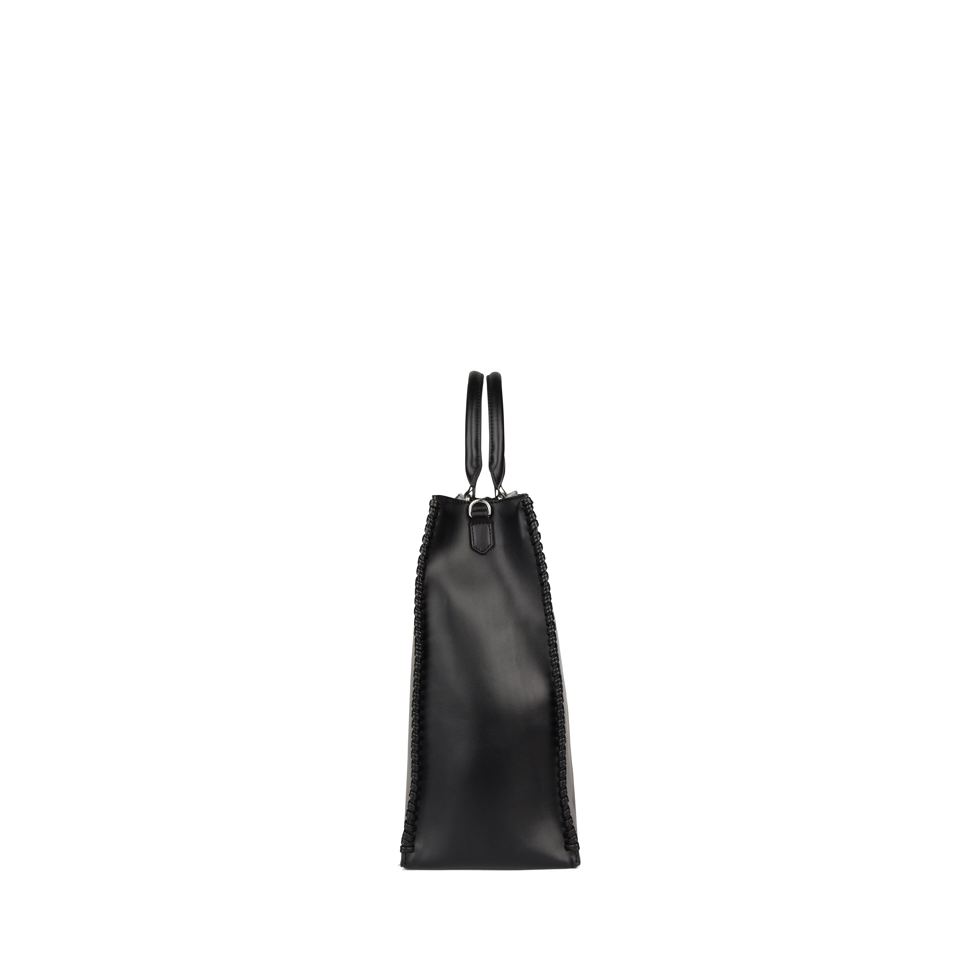 The Eloise – 2-in-1 Vegan Leather Tote Bag in Black – Lambert