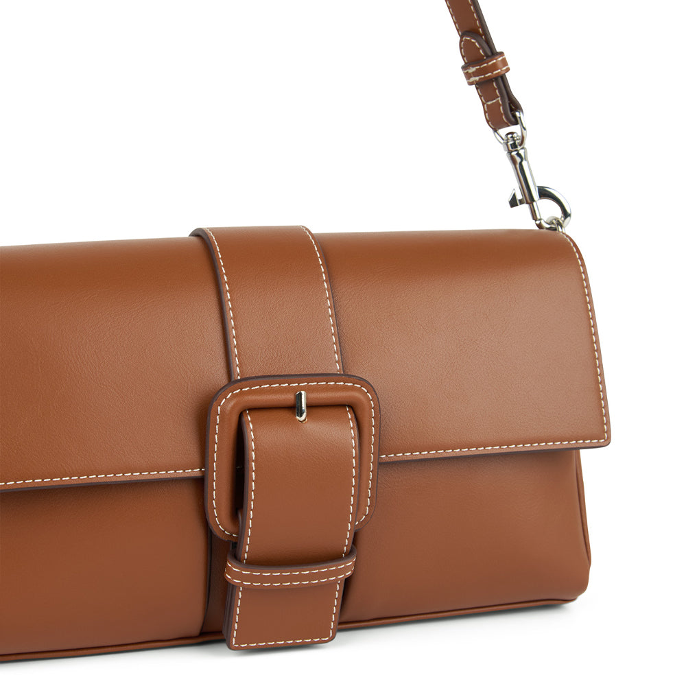 The Elsie – 2-in-1 Vegan Leather Handbag in Affogato