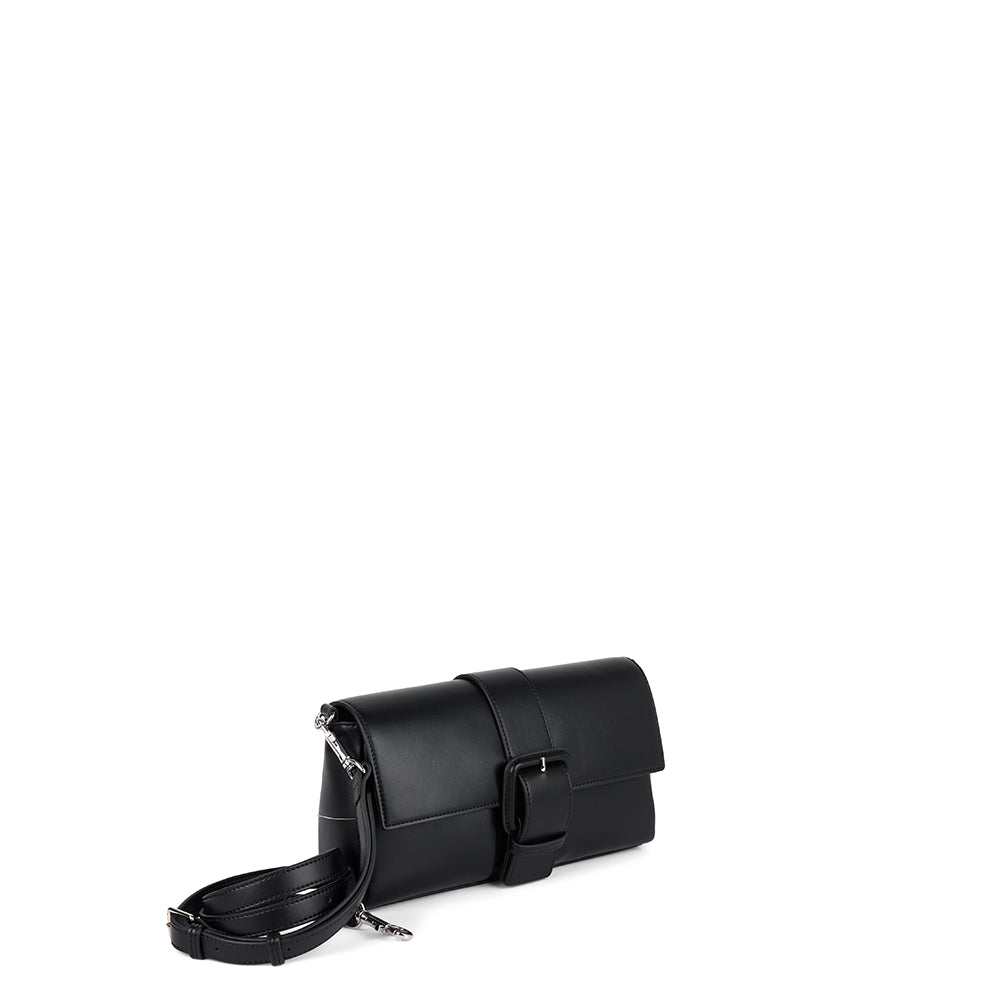 ◆LEE◆ Vegan Leather Long Strap Bag Black Lee Tote Purses for Women Vegan Leather Crossbody Top Handle