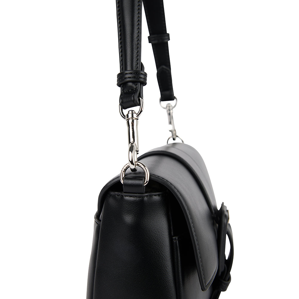 The Elsie – 2-in-1 Vegan Leather Handbag in Black