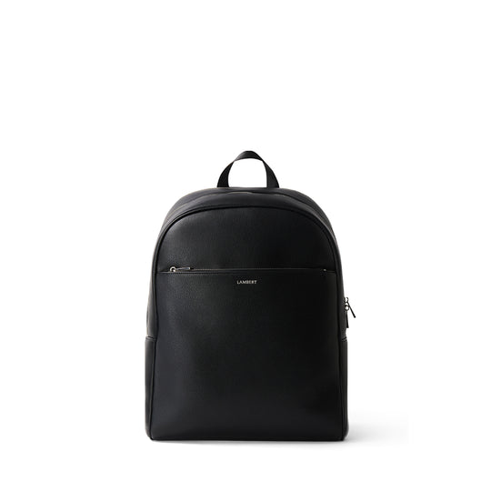The Emerson -  Black Vegan Leather Backpack