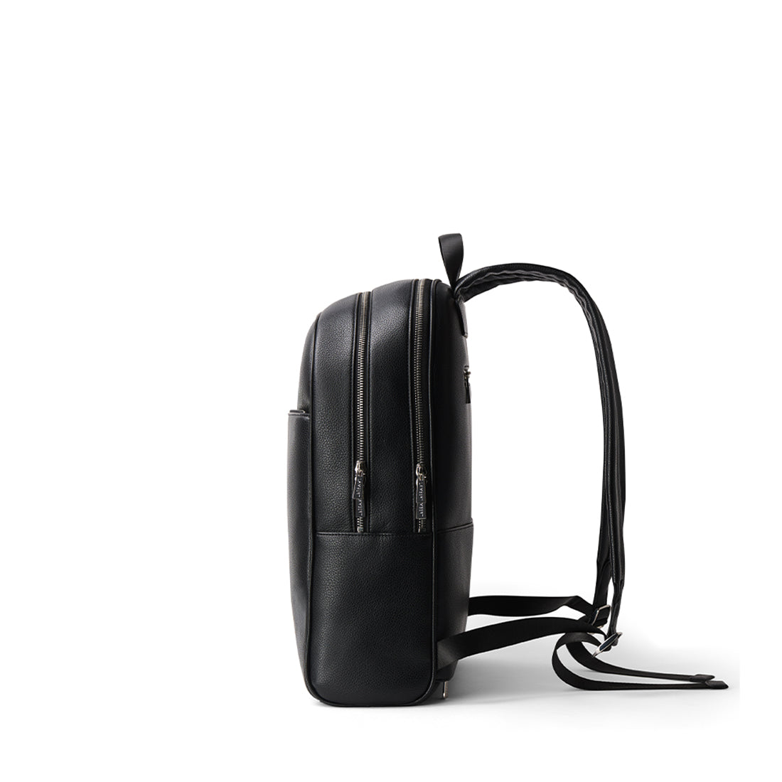 The Emerson -  Black Vegan Leather Backpack