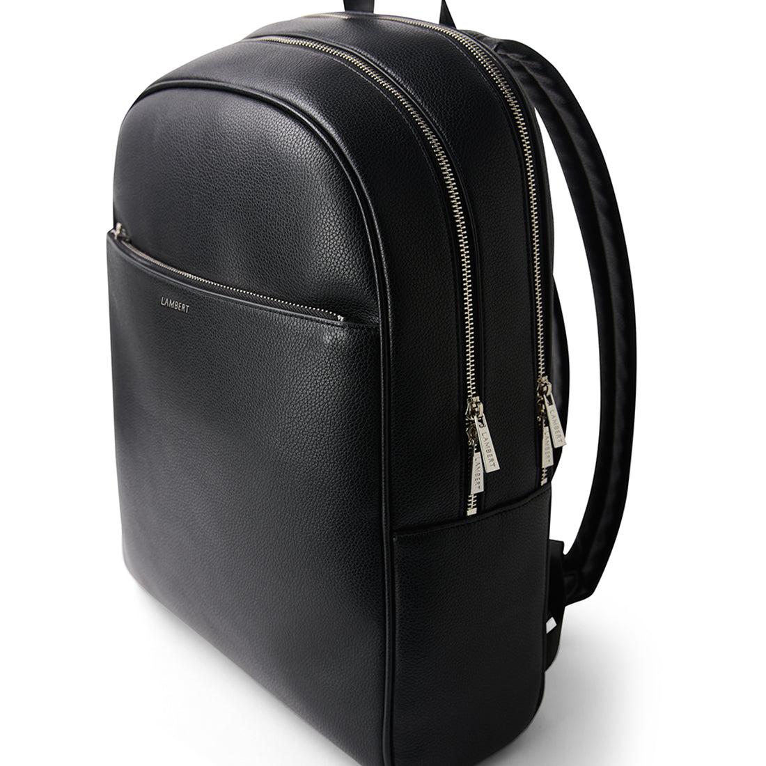 The Emerson -  Black Vegan Leather Backpack