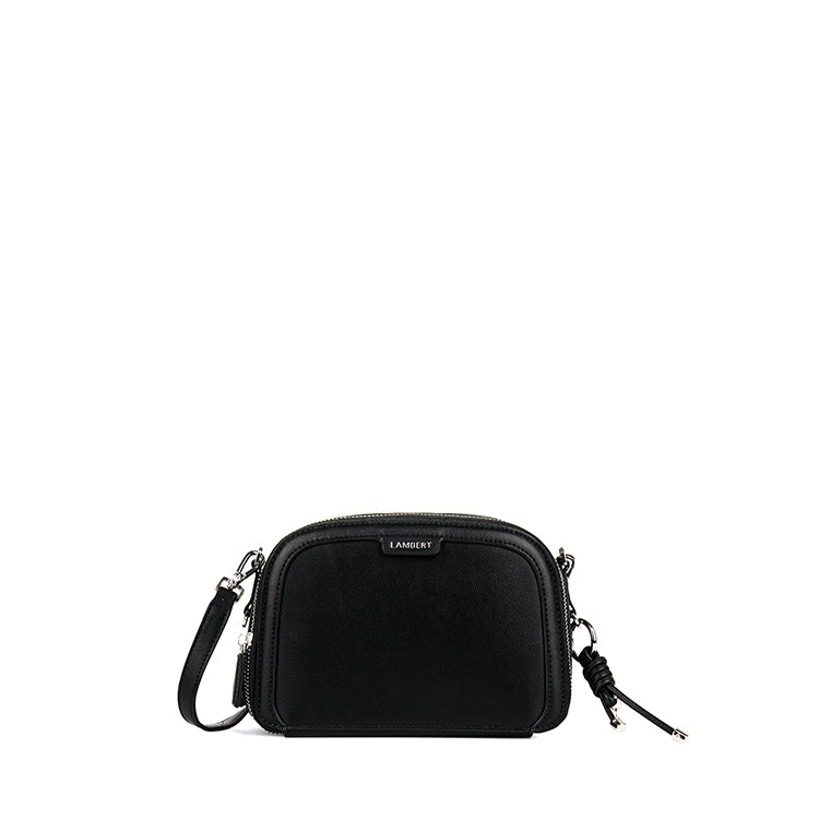 The Emmy - Black Vegan Leather Crossbody Bag