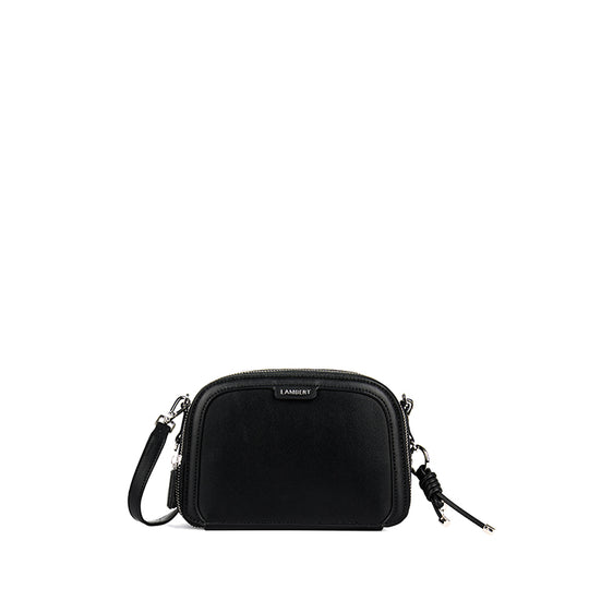 The Emmy - Black Vegan Leather Crossbody Bag