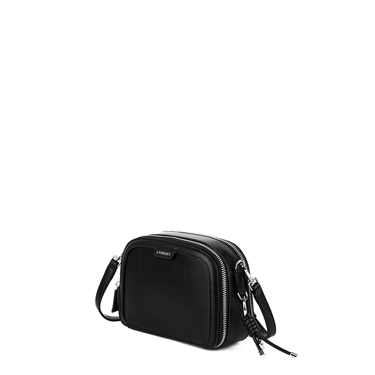 The Emmy - Black Vegan Leather Crossbody Bag