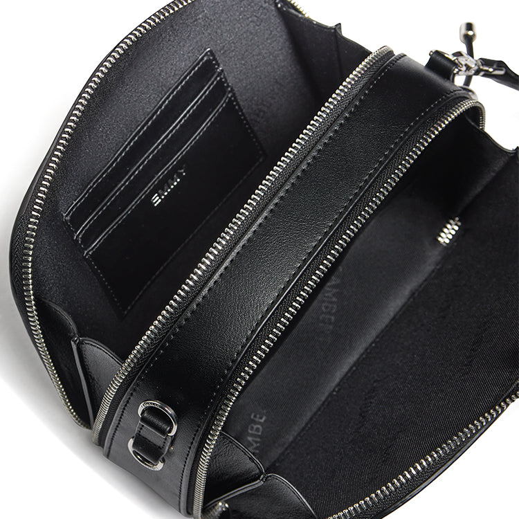 The Emmy - Black Vegan Leather Crossbody Bag