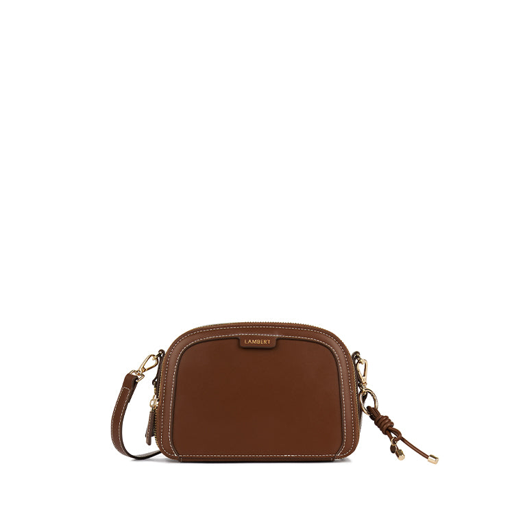 The Emmy - Hazelnut Vegan Leather Crossbody Bag