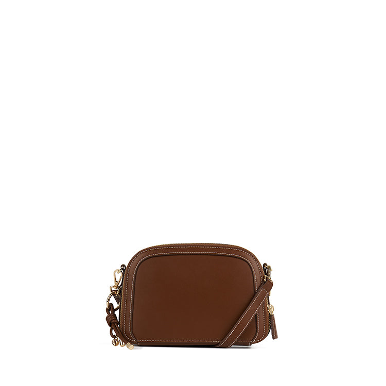 The Emmy - Hazelnut Vegan Leather Crossbody Bag