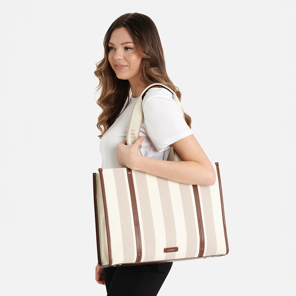 The Erica - Hazelnut Canvas Tote Bag – Lambert Design US LLC