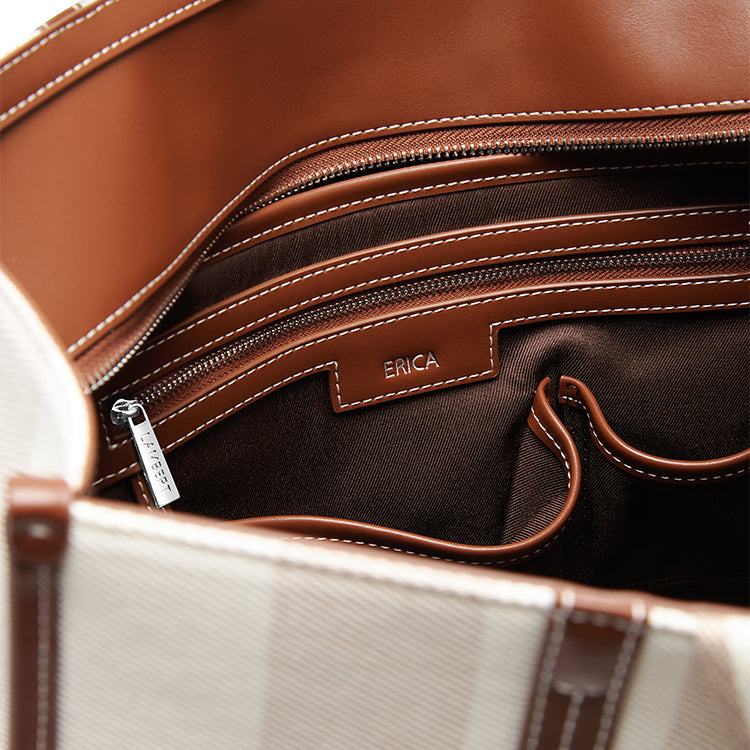 The Erica - Hazelnut Canvas Tote Bag – Lambert Design US LLC