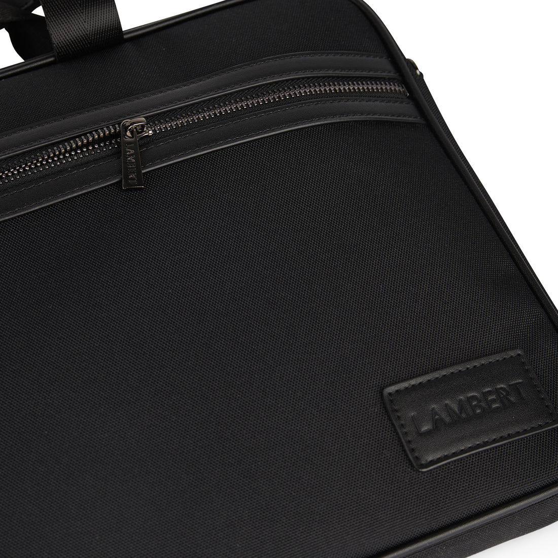 The Evie – Laptop Bag in Black Canvas