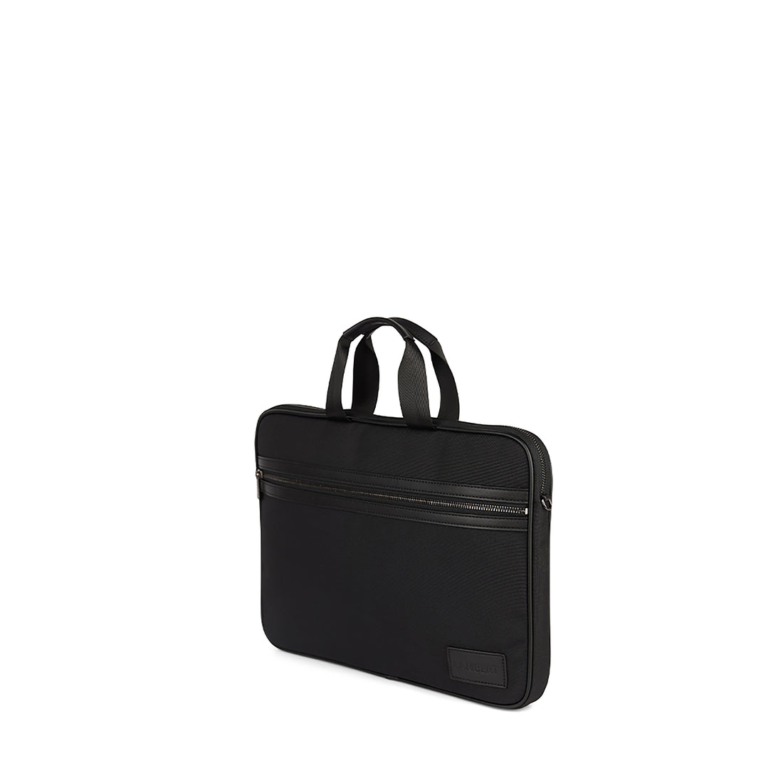 The Evie – Laptop Bag in Black Canvas