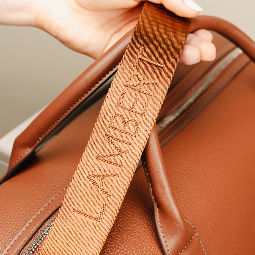 The Mae - Small Affogato Vegan Leather Travel Bag