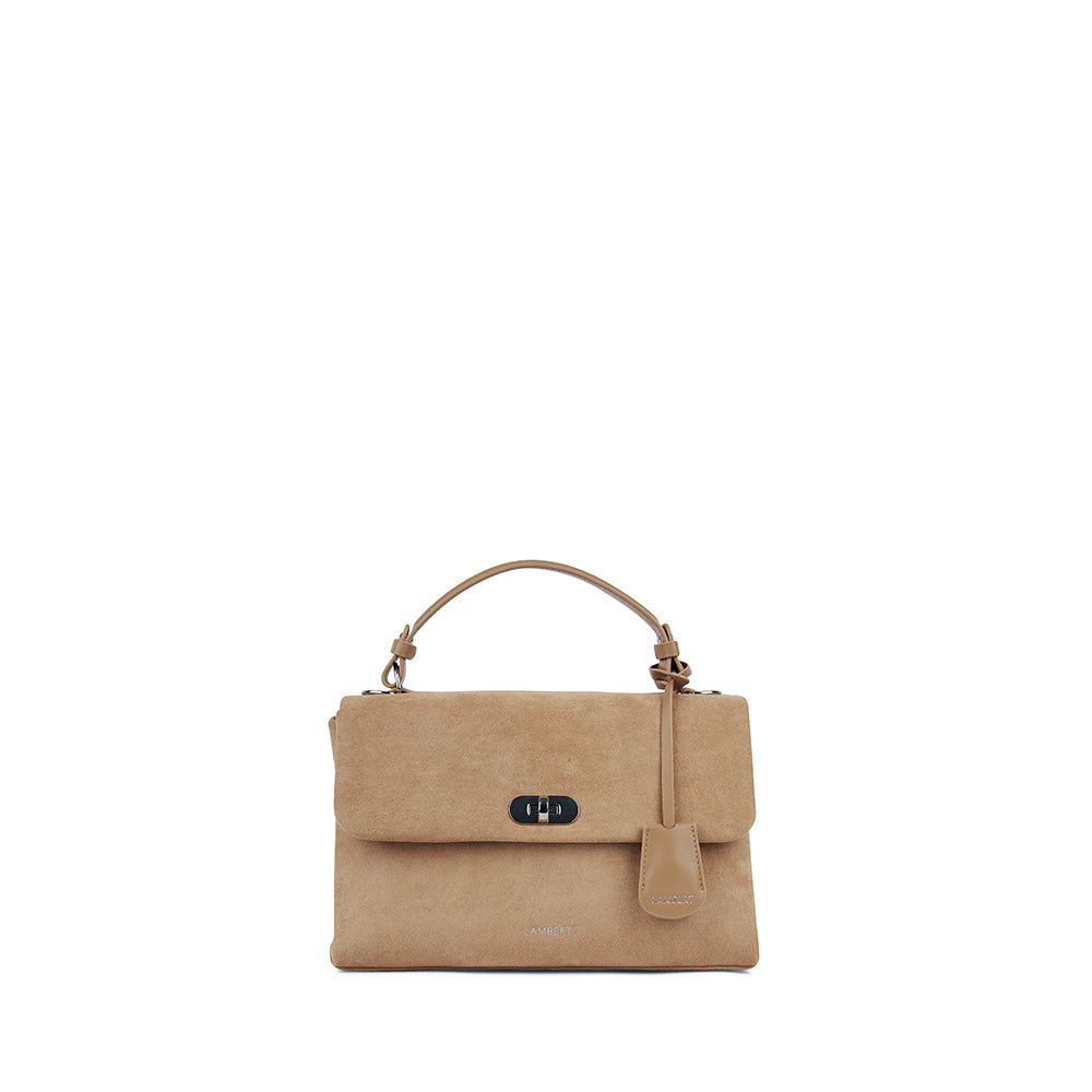 The Freya – 2-in-1 Beige Vegan Suede Handbag
