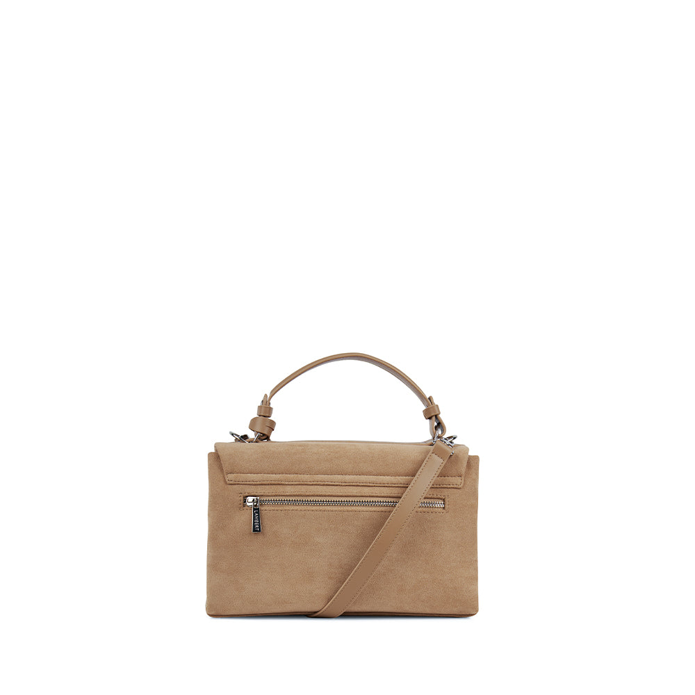 The Freya – 2-in-1 Beige Vegan Suede Handbag