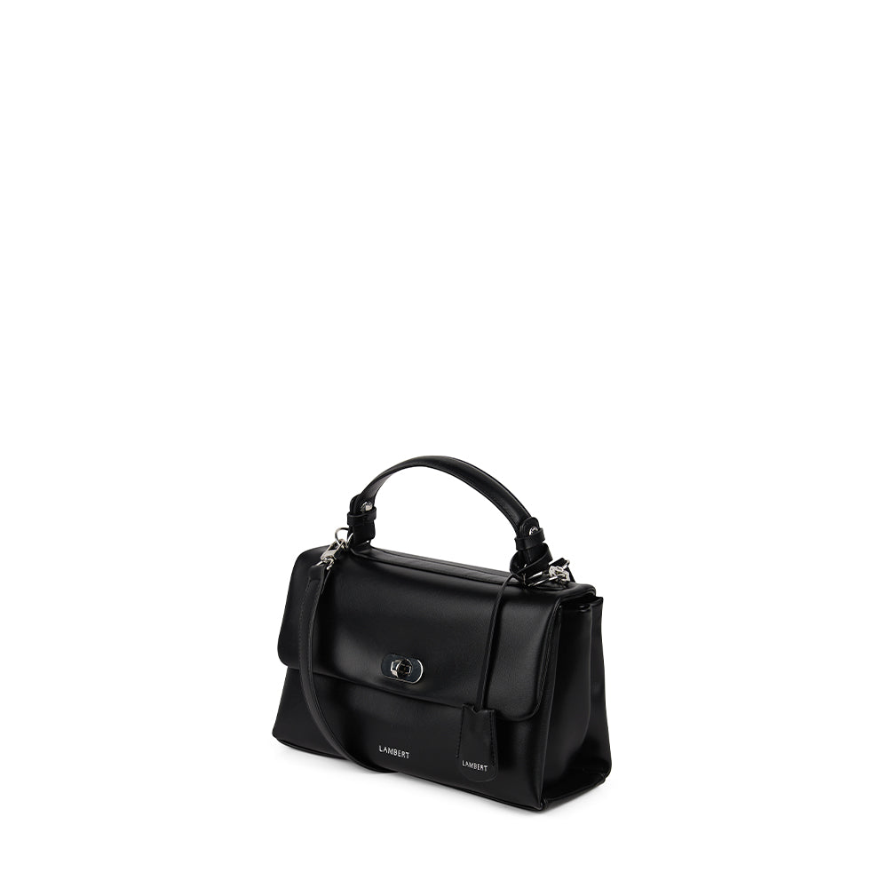 The Freya – 2-in-1 Black Vegan Leather Handbag
