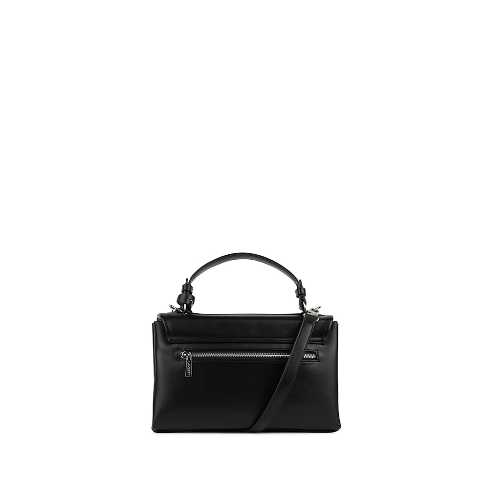 The Freya – 2-in-1 Black Vegan Leather Handbag